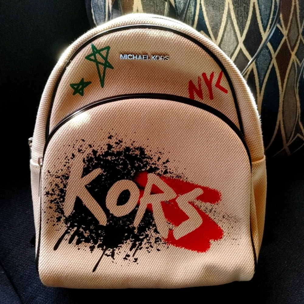 Michael Kors mini graffiti backpack